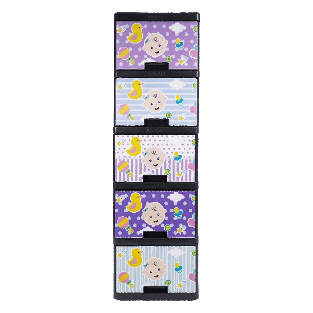 GAVETERO PLAS MINI 5 NIV DECO BABY KAWAKI