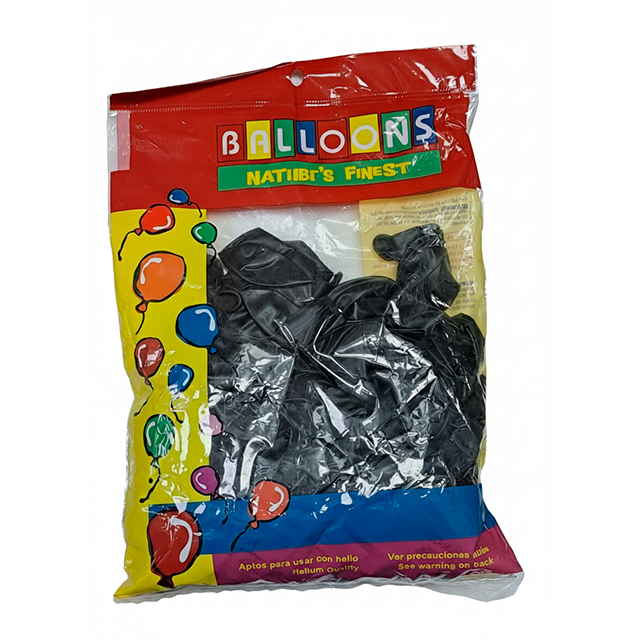 GLOBO 11 CRISTAL NEGRO 100 PZ NATUREST FINES 700112