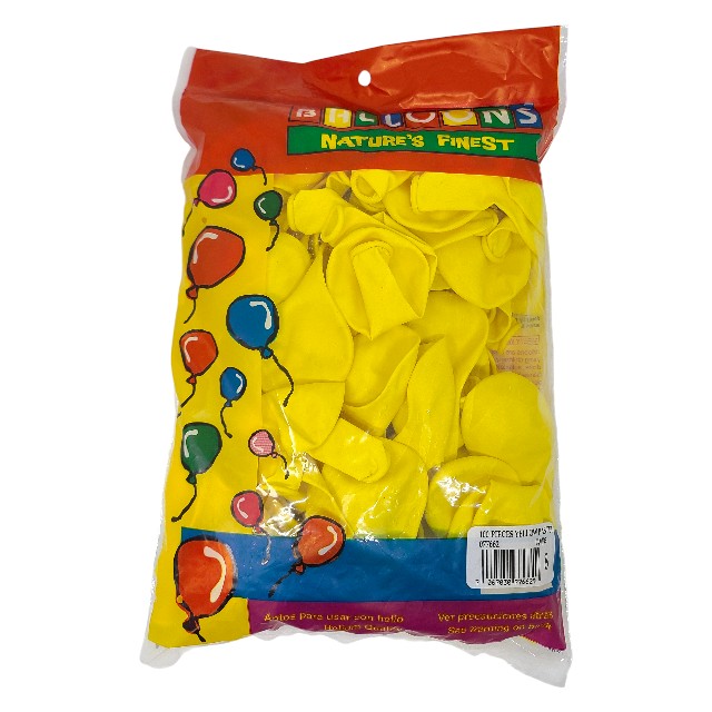 GLOBO 8 AMARILLO 100 PZ 7766