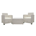 JUEGO SALA BEIGE 2 SILLONES C/MESA/COJIN BEIGE ALAMO SANCHIA 18522601