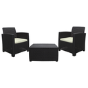 JUEGO SALA CF 2 SILLONES C/MESA/COJIN BEIGE ALAMO SANCHIA 18521101