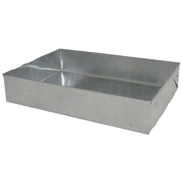 LATA GALVA PAN PEGADITO/SEMITA ALTA 32X22X6.5 CM ARTESANAL BERTA