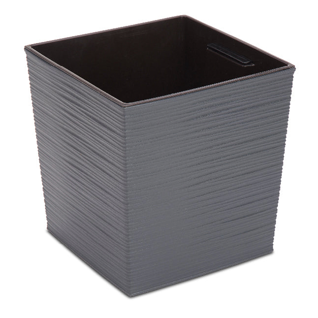 MACETA PLAS CUAD EST PIEDRA 30X30X30 CM REYPLAST MCX076000