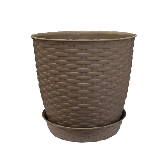 MACETA PLAS RED EST RATAN Ø25X23 CM REYPLAST MCX146000