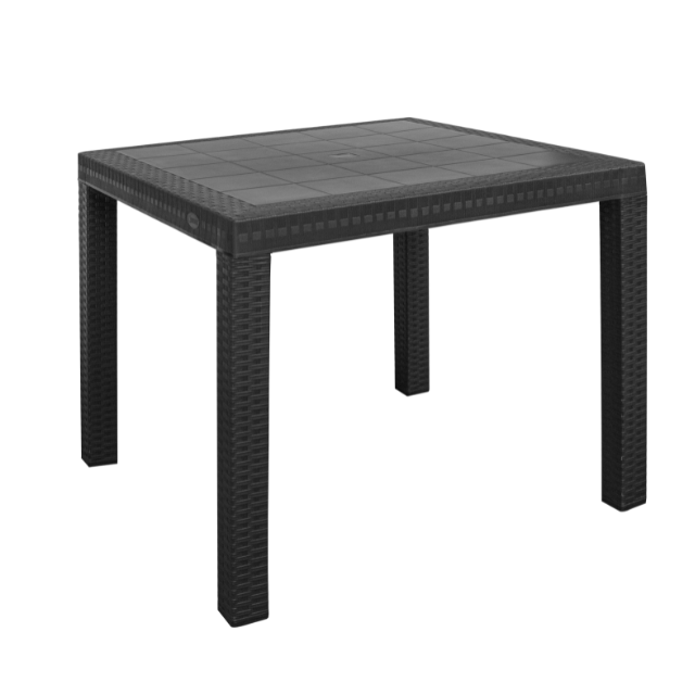 MESA PLAS CUA 89X89 CM CAFE ETERNA RATAN SANCHIA 30811