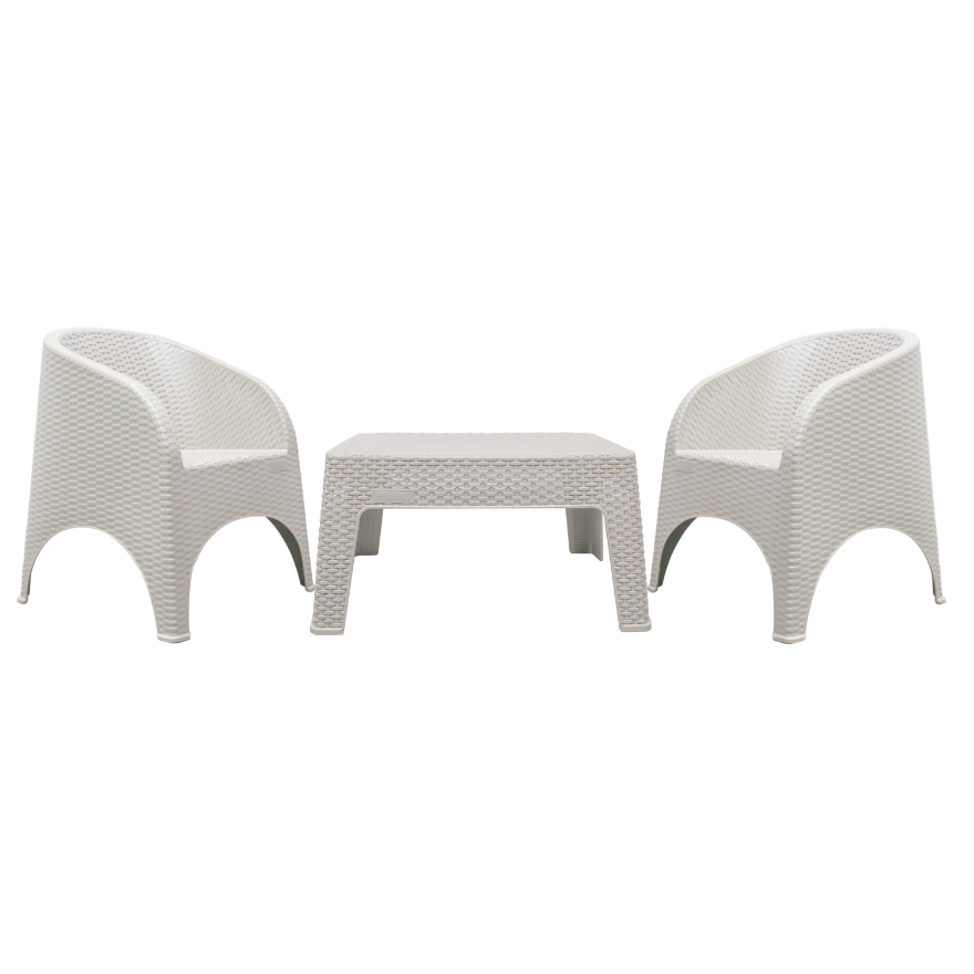 MUEBLES PLAS RES/440LB 3PZ BEIG BISTRO SANCHIA