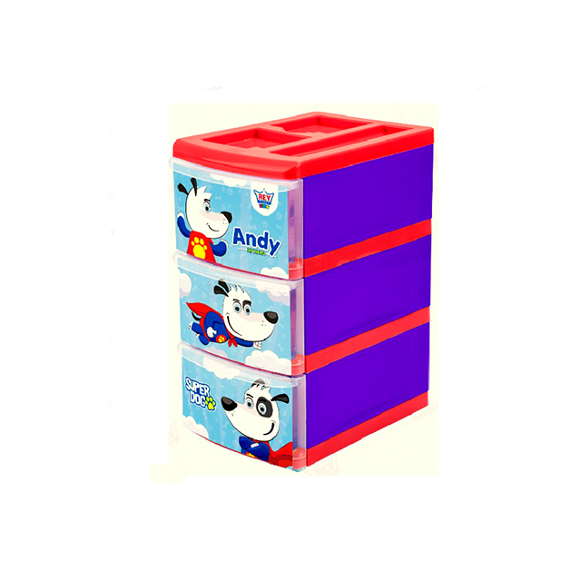 ORGANIZADOR PLAS PRAKTICO 3 NIV DECO NIÑO REYPLAST OGX033020