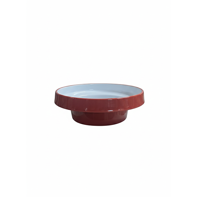 PLATO MELA 8" RED C/PEDESTAL V.COCOA VD5829-8