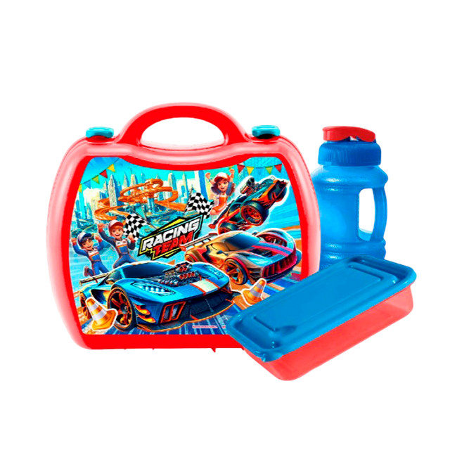 SET 3 PZ LONCHERA FELIZ IML C/ACC AZ PASITOS GUATE AR015258-APA-0