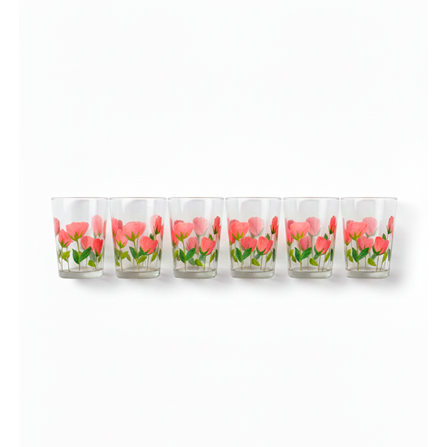 SET 6 VASOS VID 16 OZ DECO PRISMA NGW-2033