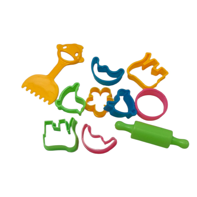 SET MINI MOLDES PLAS P/PANAD JUGUETE 10 PZ BOL 8125