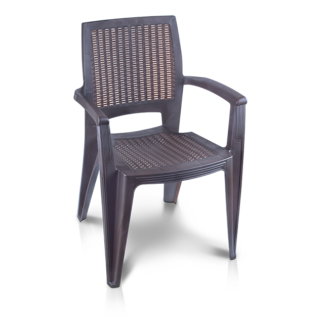 SILLA PLAST RATAN C/BRAZO SURT TACOPLAST 80333