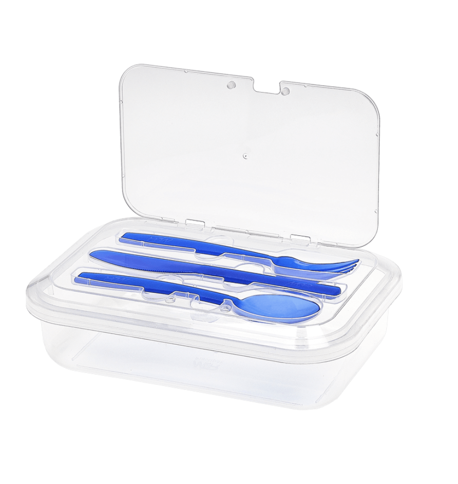 TAPER PLAS REC 1 LT JUNIOR C/CUBIERTOS MYR 1051