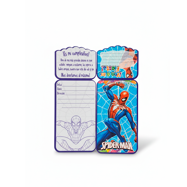 TARJETA CUMPLEAÑOS HOMBRE ARAÑA PEQ 10 UN SERMEL