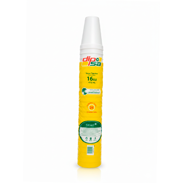 VASO DESE 16 OZ 25 UNI DIPSA 1056