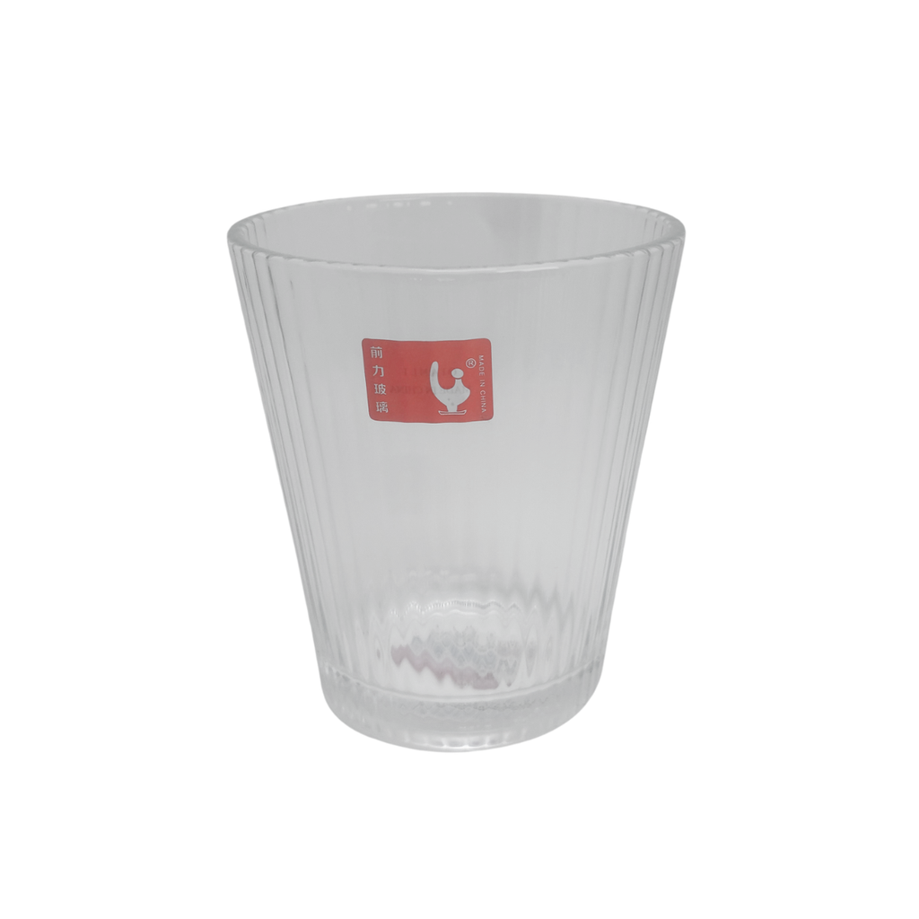 VASO VID 325 ML TRANS CONICO PLISADO GIGI Y6010
