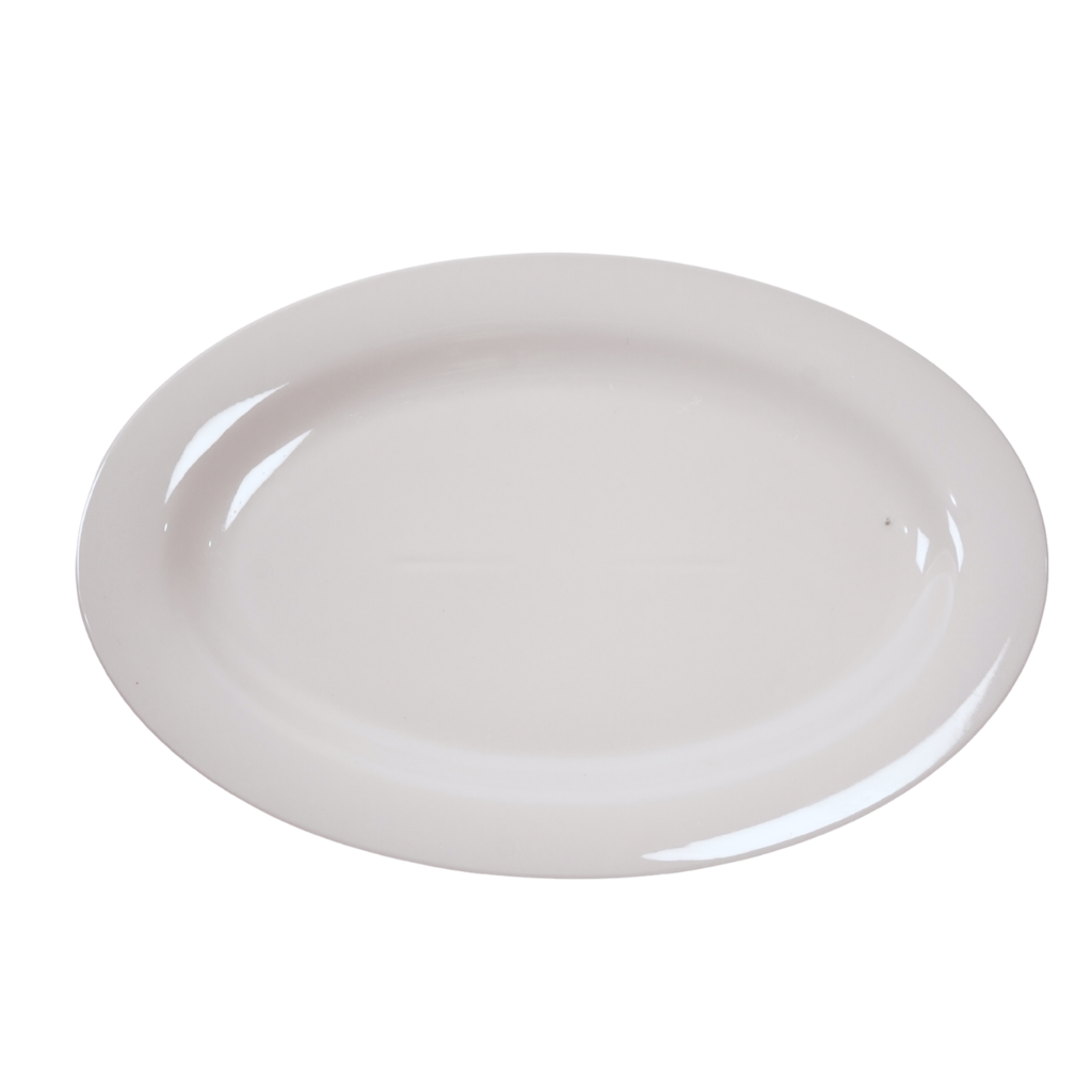 PLATO CERA OVAL 12.75X8.75" BL GIGI-35