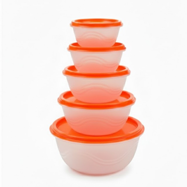 SET 5 TOPPERS PLAS RED PREMIUM TRANS C/T STAMPO SET01/04RED