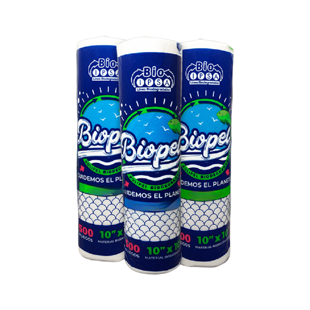 POLIPEL ROLLO 500 PLIEGOS 10X10" BIODEG MED BIOPEL