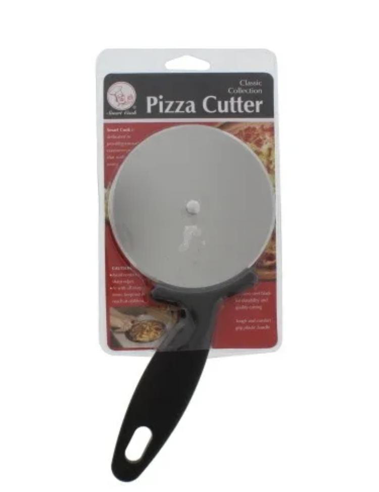 CORTADOR P/PIZZA ACER 28X12X1 CM LISO NG/PLAT SMART COOK 743-9063731