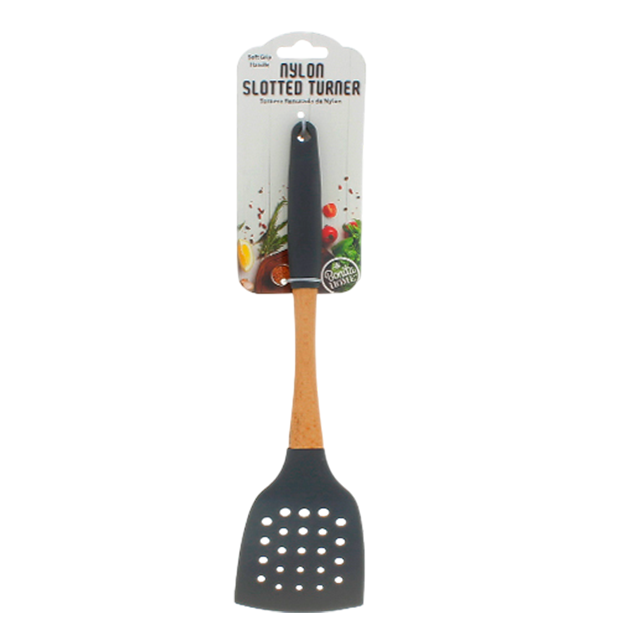 ESPATULA NYLON 13" LISA C/AGUJ GRIS/CREMA BONITA YJJ-75497-72