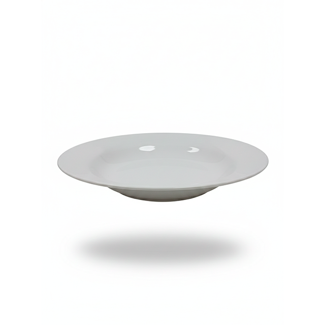 PLATO MELA 8" RED SEMI HONDO LISO BL GIGI 401