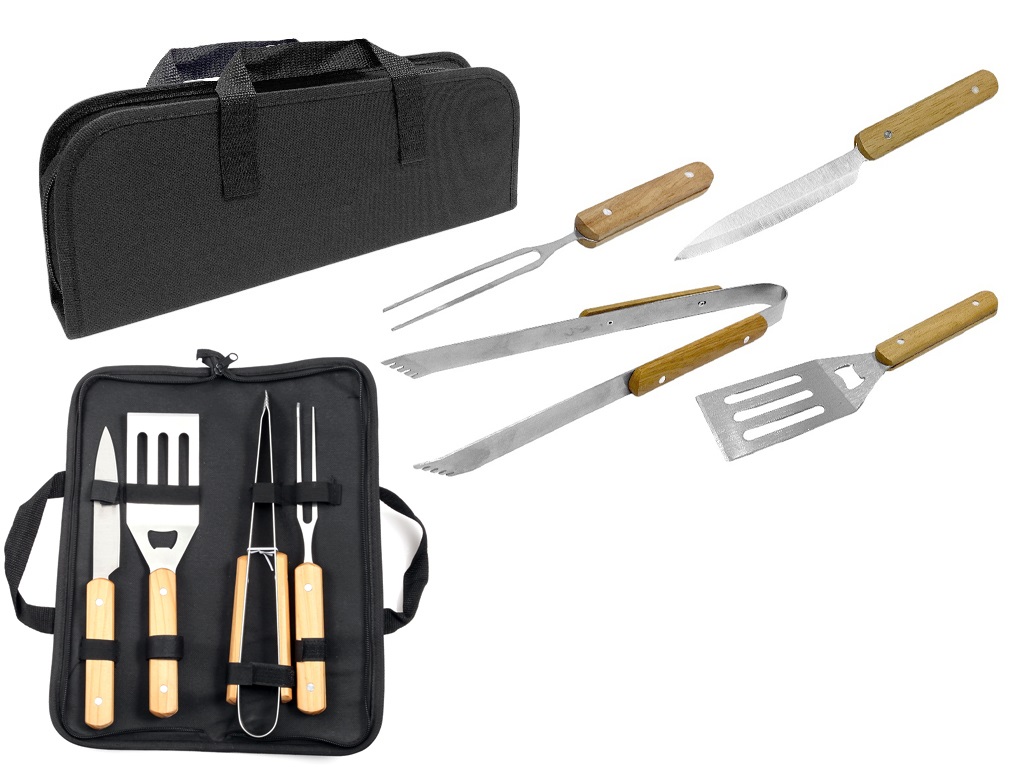 SET 5 UTENSILIOS P/BARBACOA ACER-MAD BISTRO C/ESTUCHE 741-00448