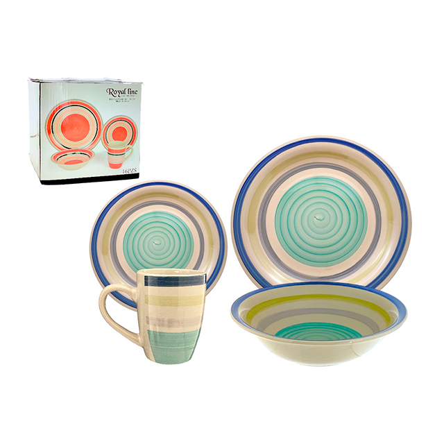 VAJILLA CERA COL SURT 16 PZ ROYAL MAYS 705-1420765