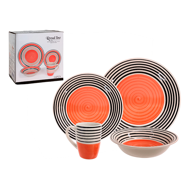 VAJILLA CERA COL SURT 16 PZ ROYAL MAYS 705-1427964