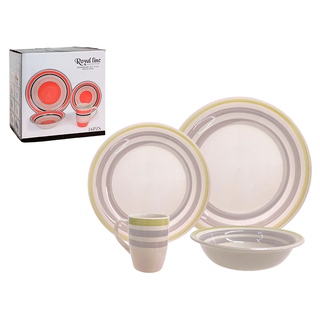 VAJILLA CERA COL SURT 16 PZ ROYAL 705-1427967
