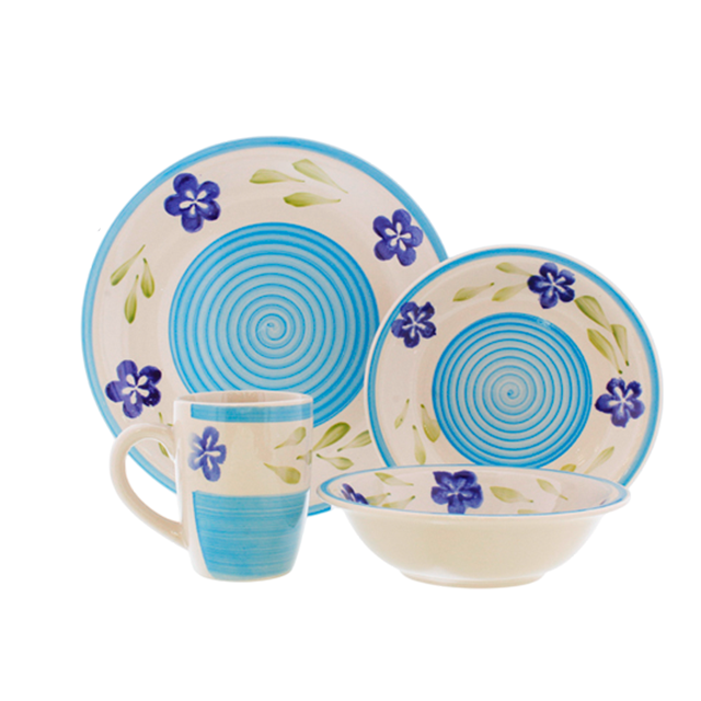 VAJILLA CERA DECO FLORES/RAY COL SURT 16 PZ ROYAL 705-0412309