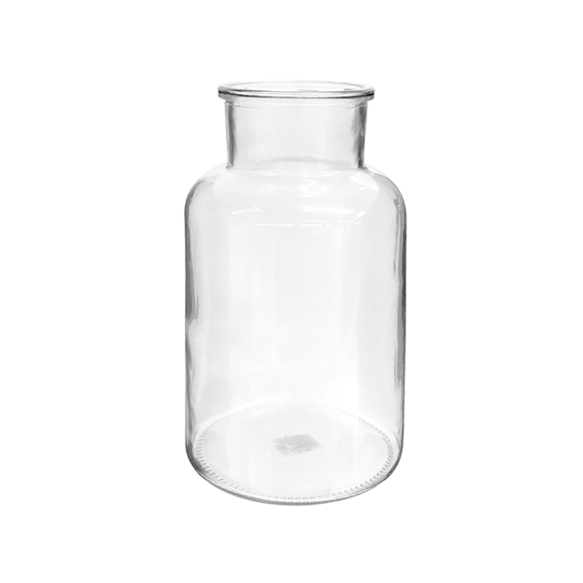 FLORERO VID 26 CM LISO TRANS DECORE 714-02334