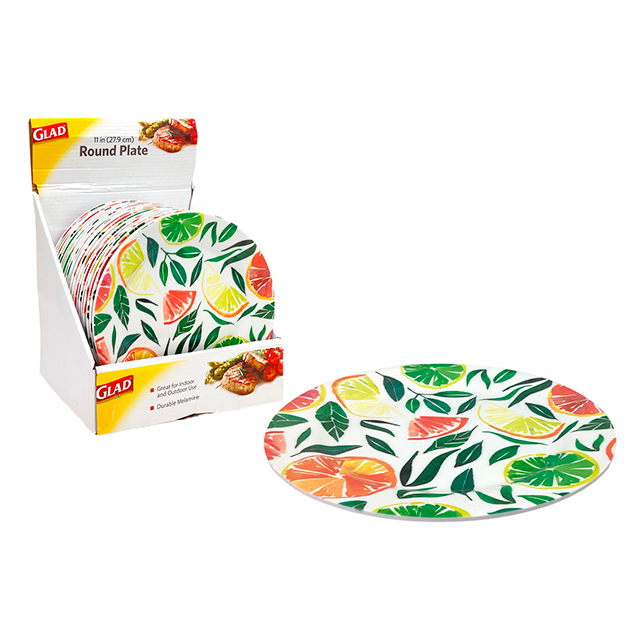 PLATO MELA 11" BL/VD/ANAR/ LISO D/NARAN GLAD 726-70225