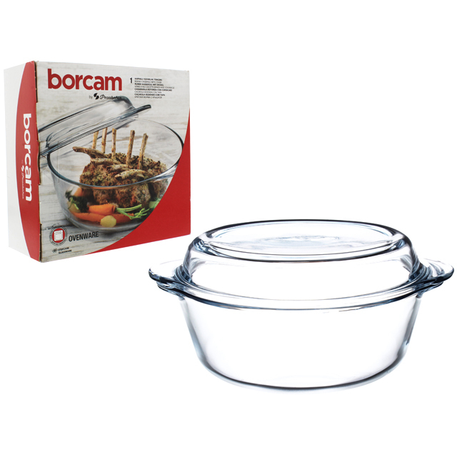 CACEROLA VID 2100CC/71 OZ BORCAM C/T TRANS PASABACHE MAYS 748-59003
