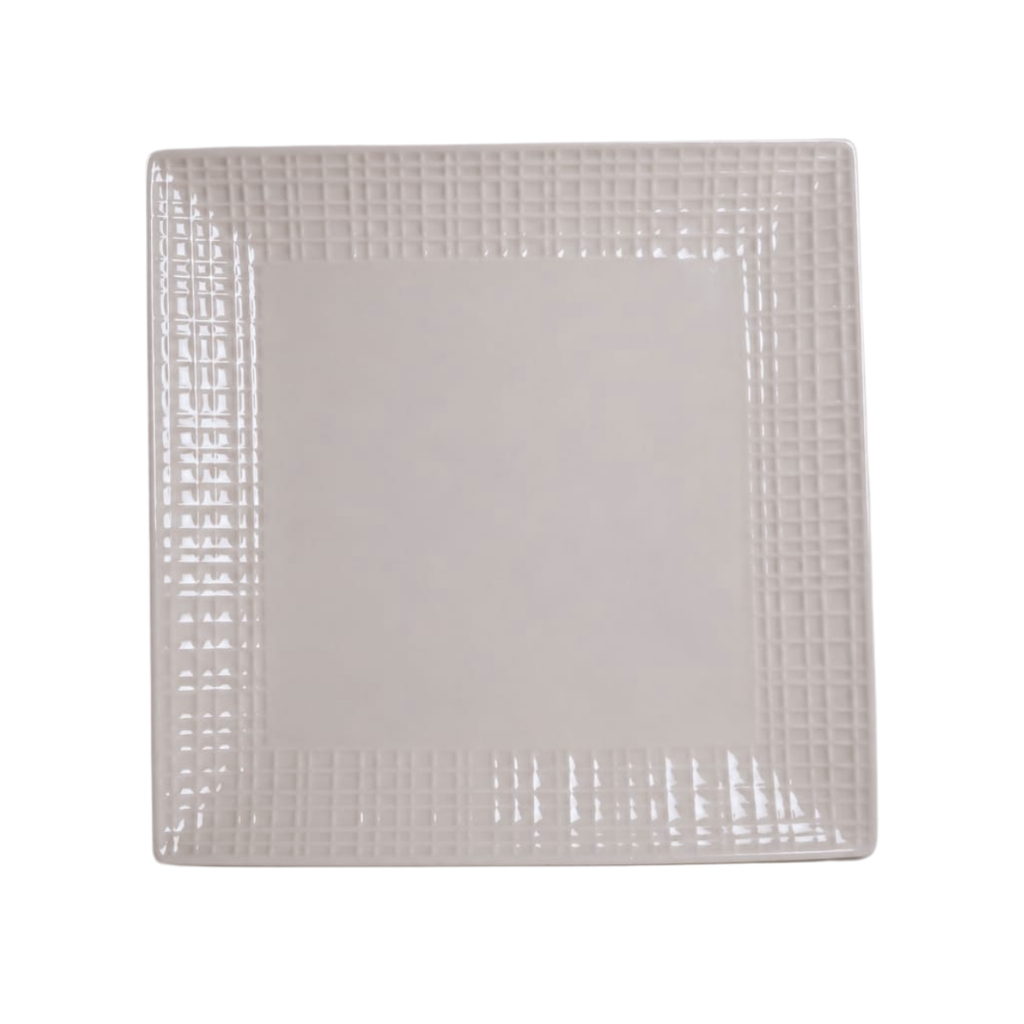 PLATO CERA CUAD 8" O/DECO REL SL06-8