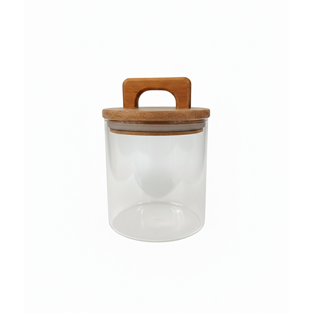 DEPOSITO VID 750 ML CILIND TAPA PRES MAD C/AGARR CAJ GIGI