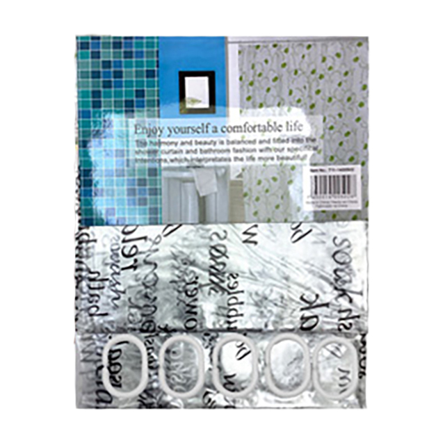 CORTINA P/BAÑO PLAS 180X180 CM 711-1400502