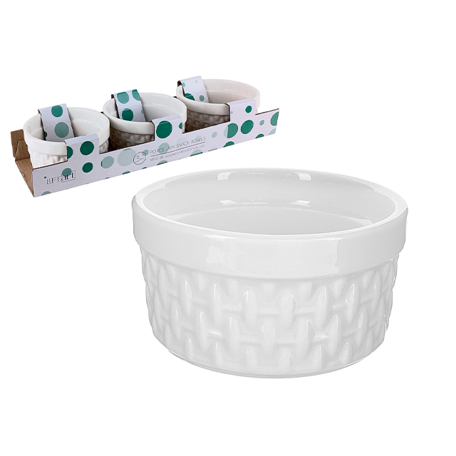 ENSALADERA 3PZAS 160ML PORCE LIFE ART 705-05732