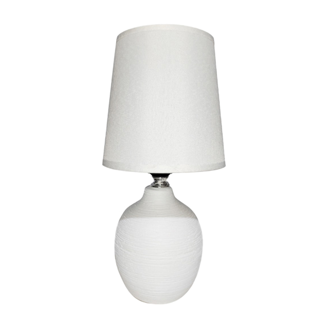 LAMPARA MESA CERA/TELA 10.5" DECORE 604-05660