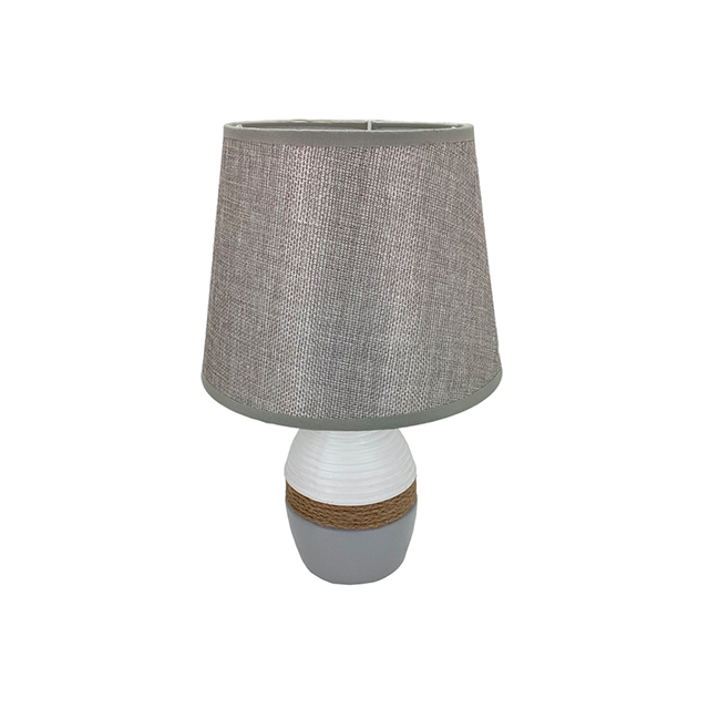 LAMPARA MESA CERA/TELA 31.5 CM DECORE 604-01363A