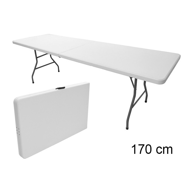 MESA PLEGABLE 8' HDPE/ACER IDEAL FURNITURE 852-YXZ2423X