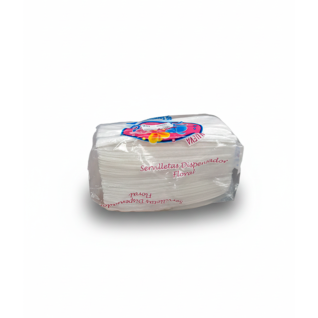 SERVILLETA DISPENSADOR FLORAL 80 UN