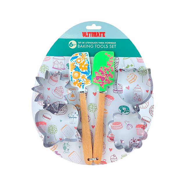 SET 6 PZ UTENSILIOS SILIC/ACER P/REPOSTERIA ULTIMATE 716-01175