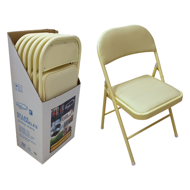 SILLA ACER/PVC PLEGABLE IDEAL FURNITURE 46X43X78CM 851-DRN588CO