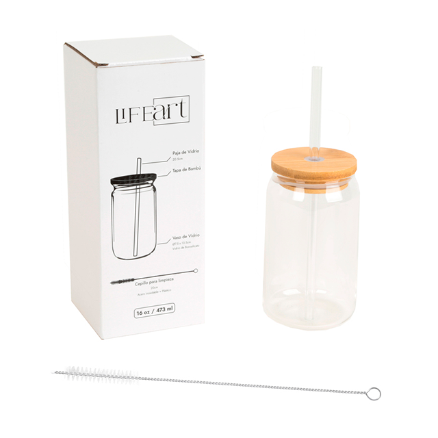 VASO VID C/CARRIZO 16OZ/475ML LIFE ART 751-01063