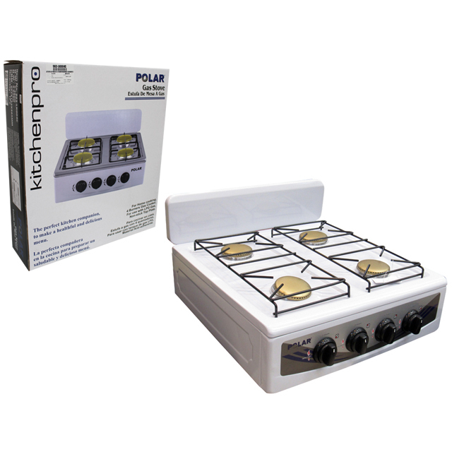 COCINA/ESTUFA MESA GAS 4 QUEM ACER/ALUM 50X49X13.5 CM POLAR 963-LK004C