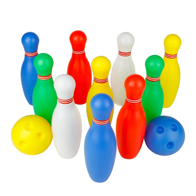JUEGO BOLICHE PLAS INFANTIL 10 PINES+2 PELOTAS BOL CJ-1024965