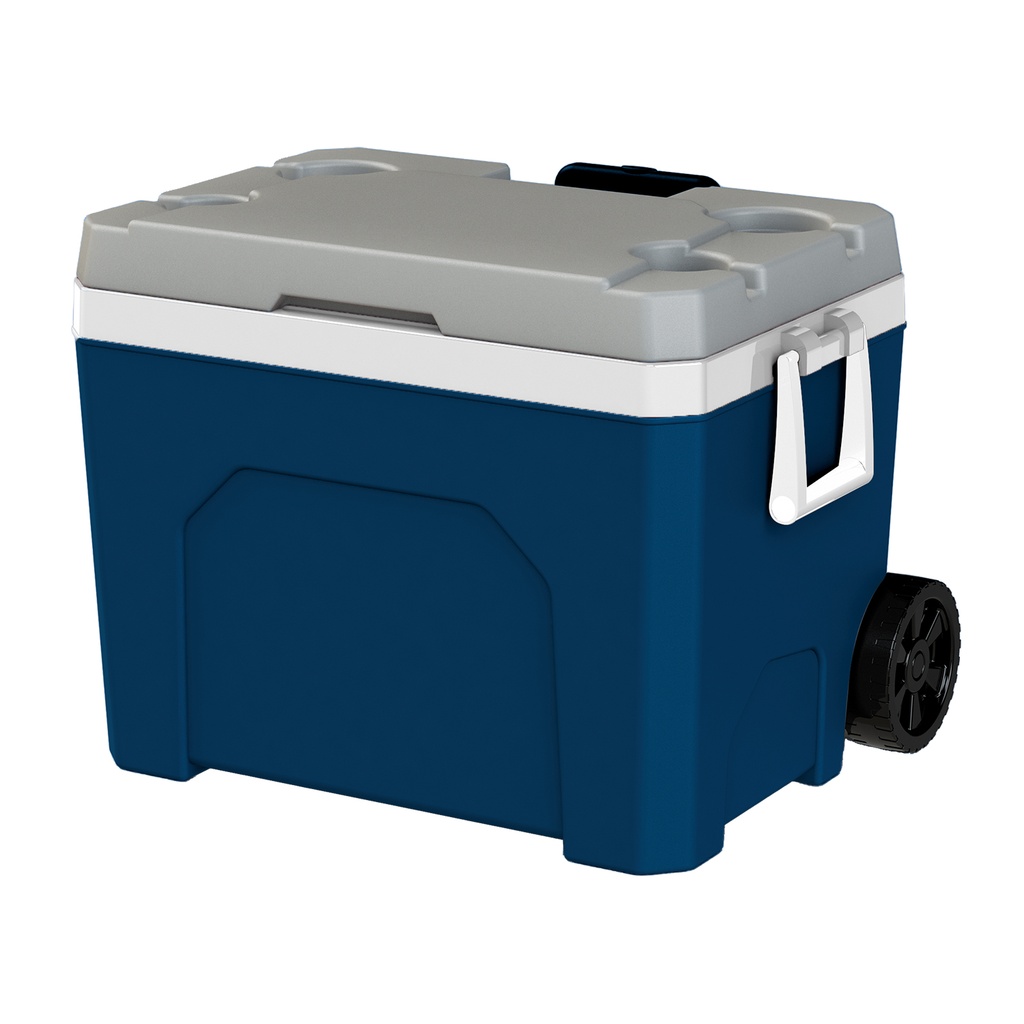 HIELERA POLAR 60 LT C/RUEDAS HALAD AZ MARINO GUATEPLAST AR016510-AUM-0