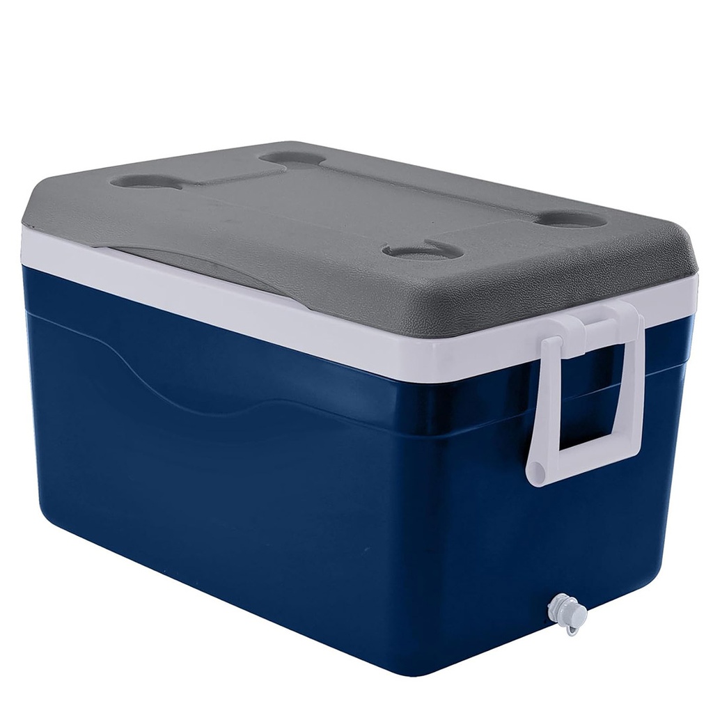 HIELERA POLAR 50 LT C/DRENAJE C/AGARRAD AZ MARINO GUATEPLAST AR016911-AUM-0