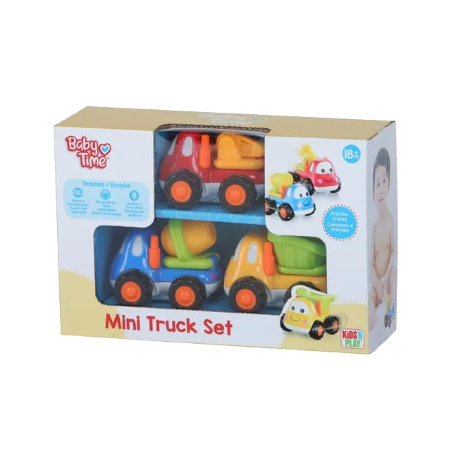 SET 3 MINI CAMIONES CONSTRUCCION FRICCION CM BABY TIME 45243/61519